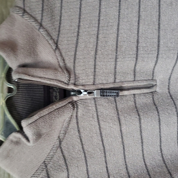 Tasso Elba Sweater SZ XL Quarter Zip brown tan - Picture 3 of 6